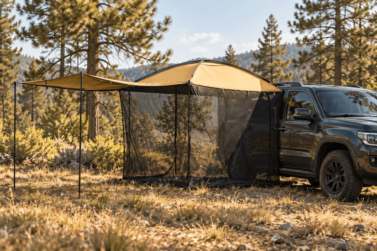 AT200 — Tienda con toldo para vehículos de CAMPERIG