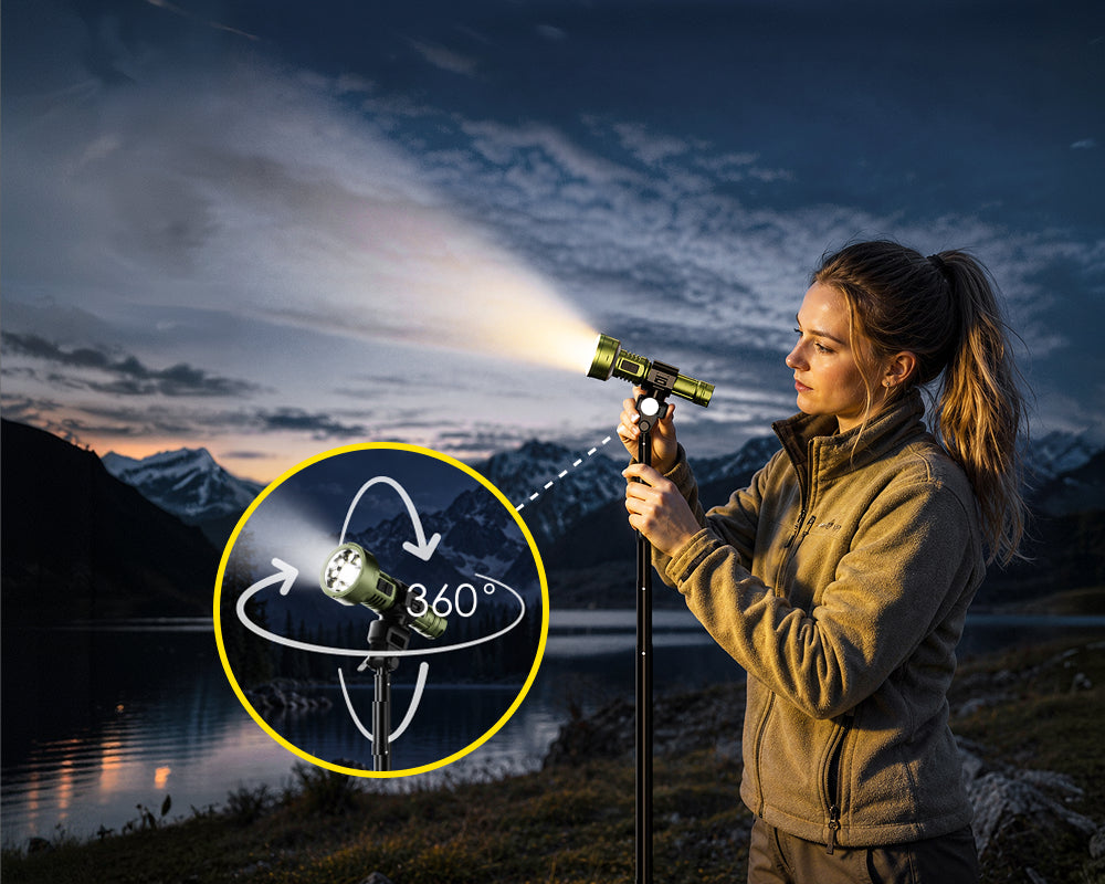 Adjustable T3 lantern stand head