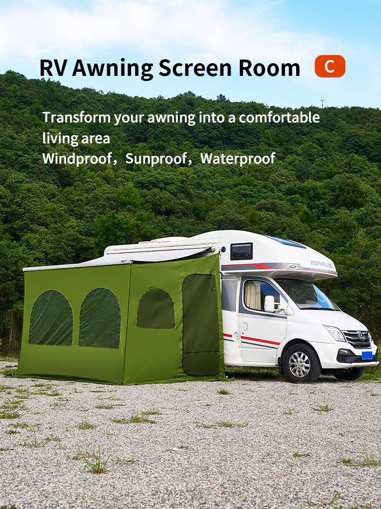 RV awning screen room Motorhomes Privacy Rooms  for Thule & Fiamma awning camper van awning room F45S