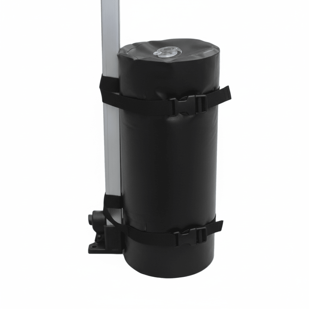 2 Pack 20L Water Weight Bags, Portable Fillable Anchor Bags for Canopy, Tent, Awning, Gazebo and Outdoor Shelter, Heavy Duty Leak - Resistant Water Counterweights - camperig