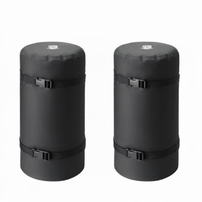 2 Pack 20L Water Weight Bags, Portable Fillable Anchor Bags for Canopy, Tent, Awning, Gazebo and Outdoor Shelter, Heavy Duty Leak - Resistant Water Counterweights - camperig