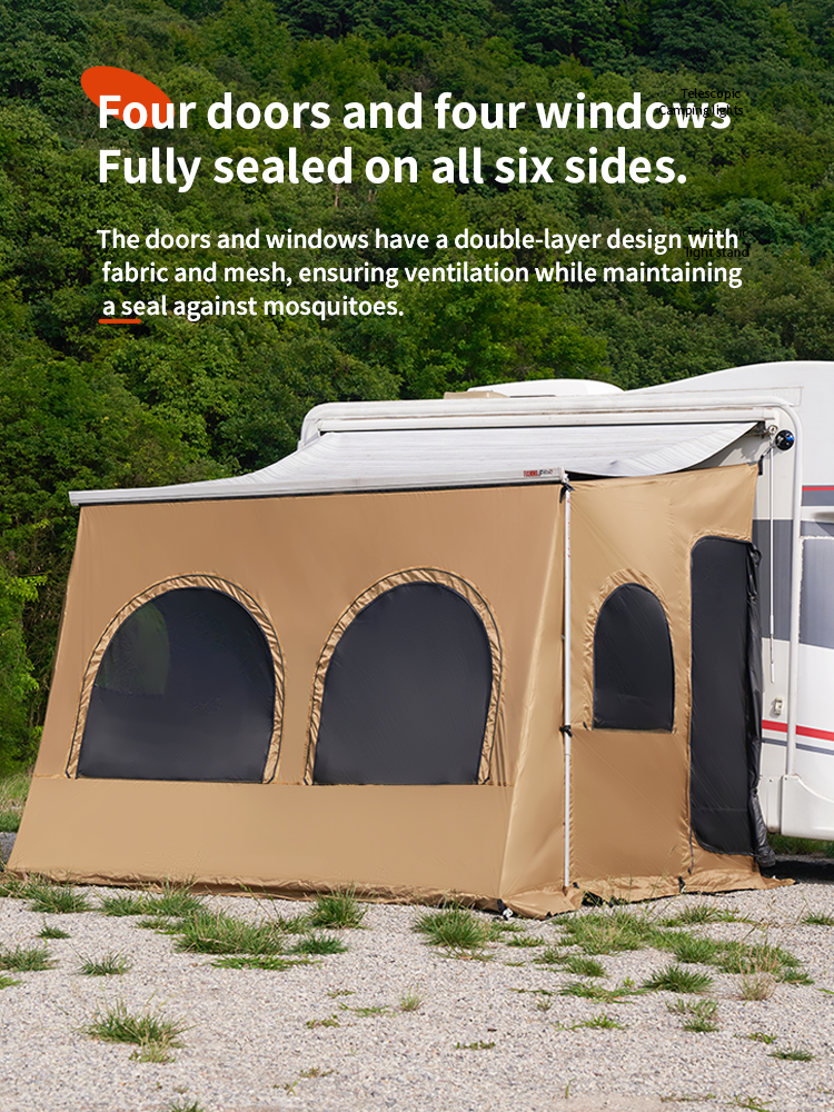 RV Awning Tent Room Privacy room for Camper Van, Screen Room, Privacy Room, suitable for Fiamma, Thule awning
