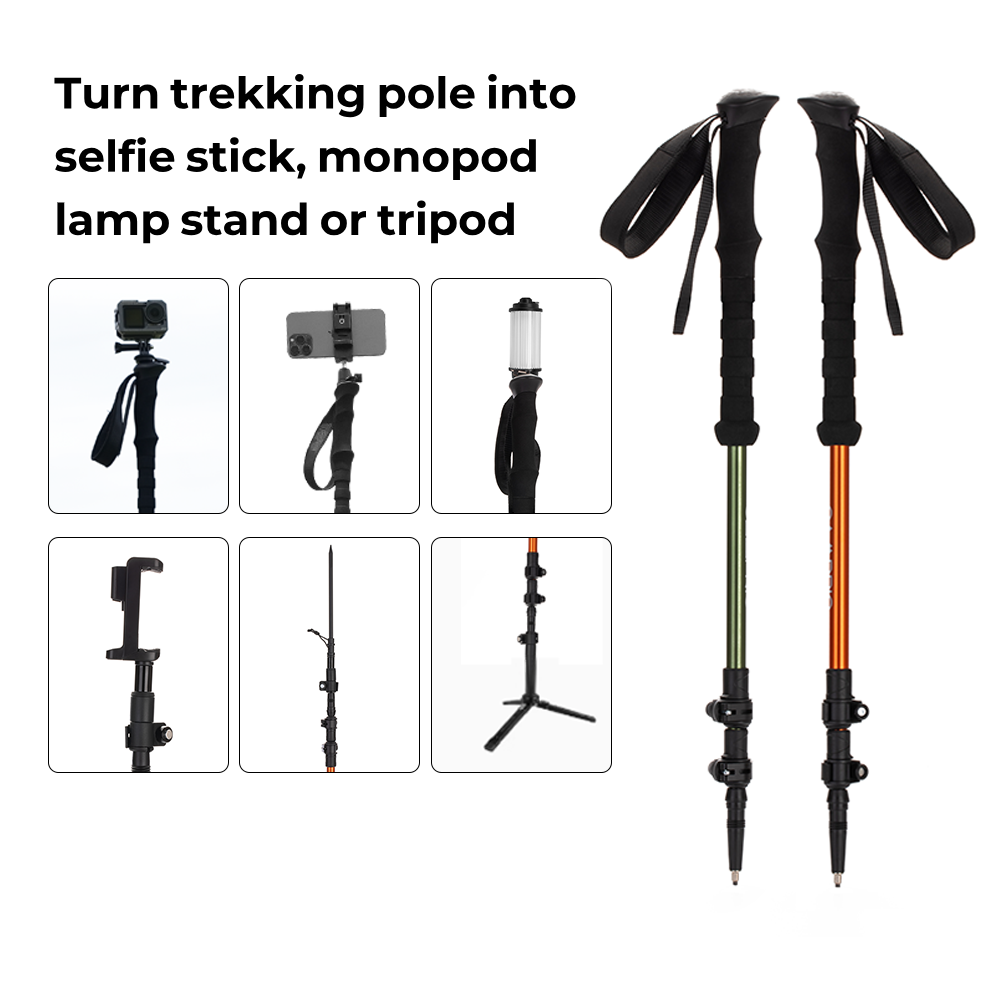 The first Trekking Pole that’s also a Selfie Stick & Monopod & Tripod - camperig