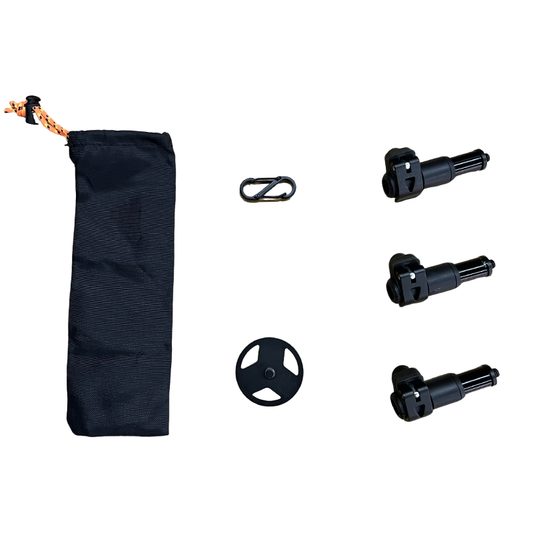 Tripole Connector + 3 Selfie Clamps
