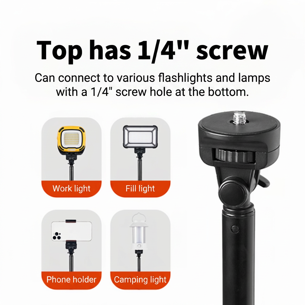 Camping Light Pole T3 – Ultralight Foldable Aluminum Lantern Stand for Camping camperig