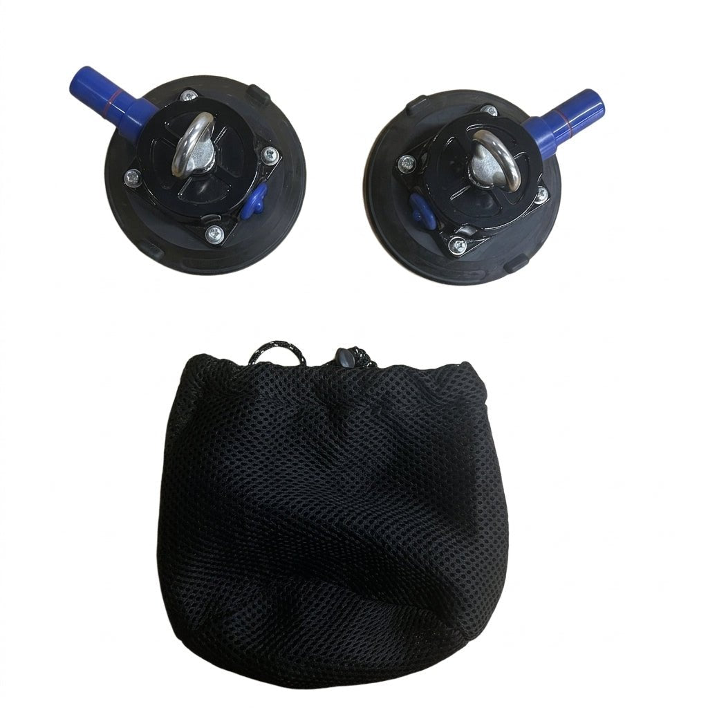 4.5" Suction Cup Anchor Point (Pair) for Tent Hanging - camperig