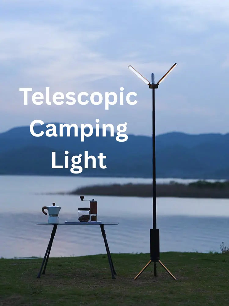 Telescopic Camping Light 15600mAh Rechargeable Lantern, Waterproof Collapsible Outdoor LED Flashlight for Hiking Tent