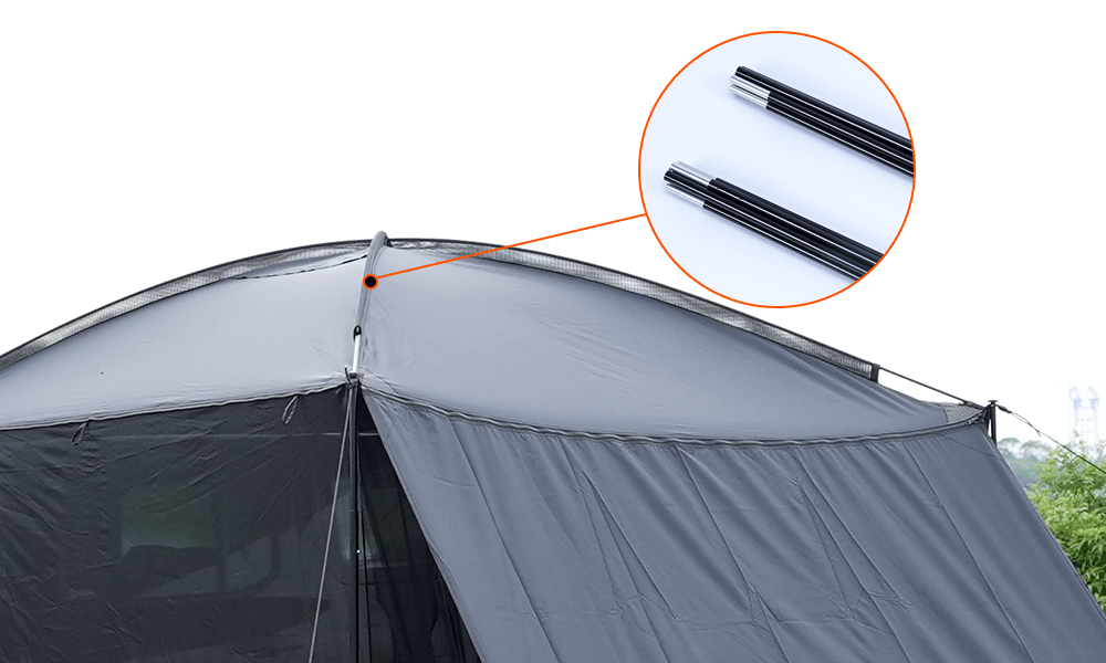 AT200 — Tienda con toldo para vehículos de CAMPERIG
