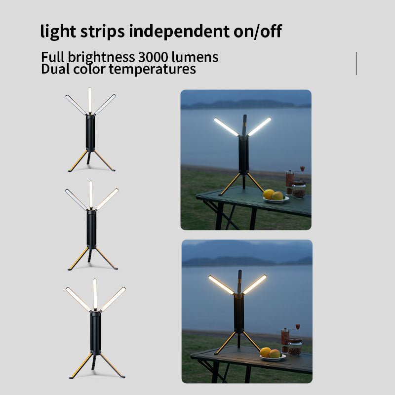 L3 mini: Telescopic Camping Light, 15600mAh Rechargeable Lantern, Waterproof Collapsible Outdoor LED Flashlight for Hiking, Camping or Overlanding - camperig