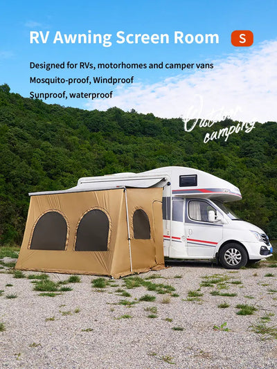 RV Awning Tent Room Privacy room for Camper Van, Screen Room, Privacy Room, suitable for Fiamma, Thule awning - camperig