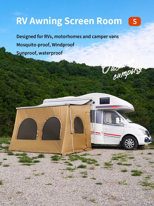 RV Awning Tent Room Privacy room for Camper Van, Screen Room, Privacy Room, suitable for Fiamma, Thule awning - camperig