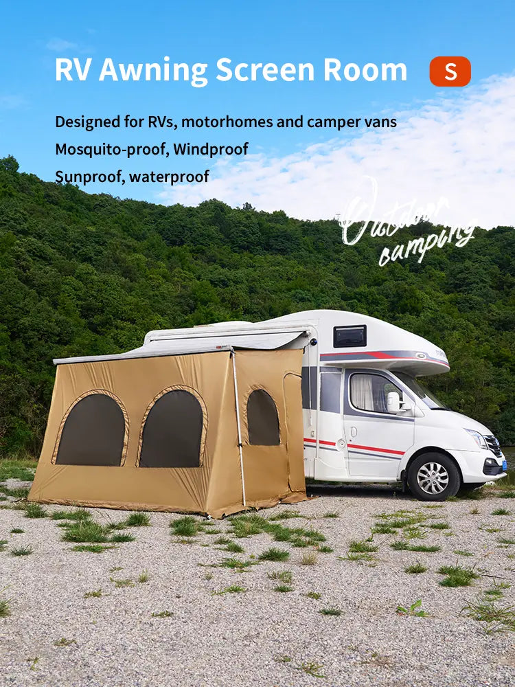 RV Awning Tent Room Privacy room for Camper Van, Screen Room, Privacy Room, suitable for Fiamma, Thule awning - camperig